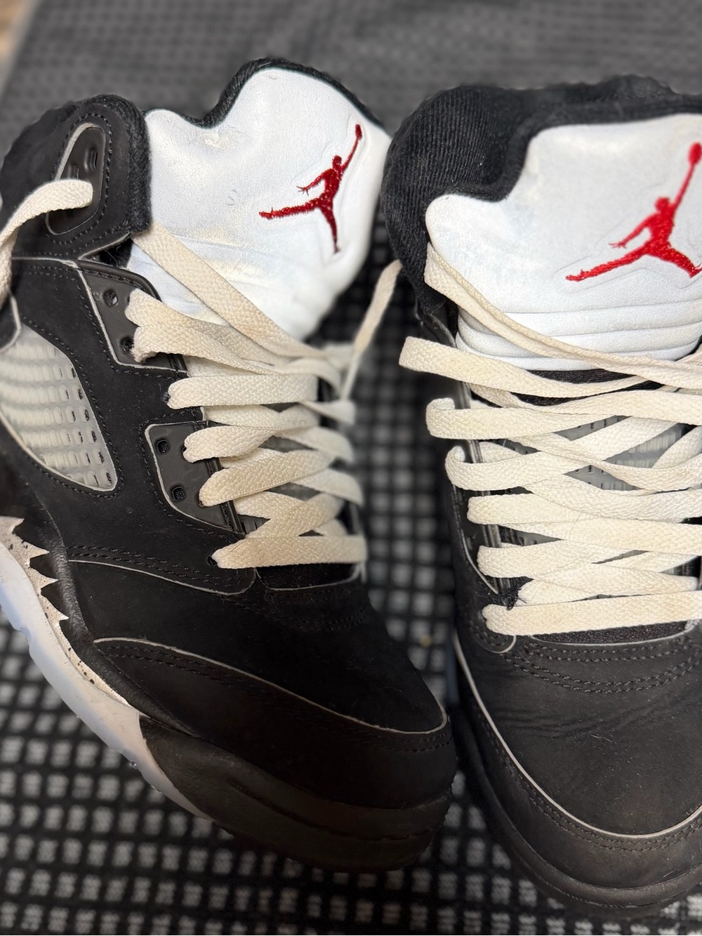 Jordan Kids Black, White & Red Retro Style Sneakers